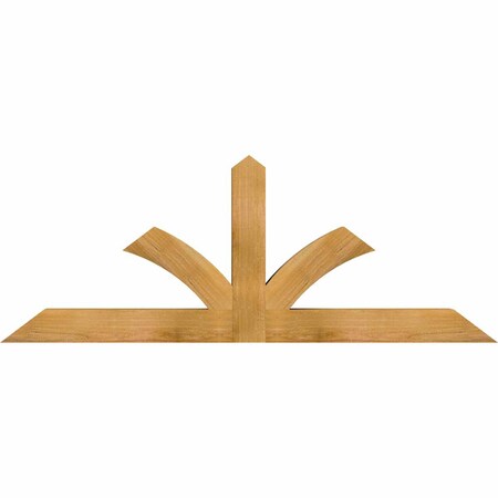 Ekena Millwork Richland Rough Sawn Timber Gable Bracket, Western Red Cedar, 60"W x 22"H x 4"D x 4"F, 9/12 Pitch GBW060X22X0404RIC00RWR